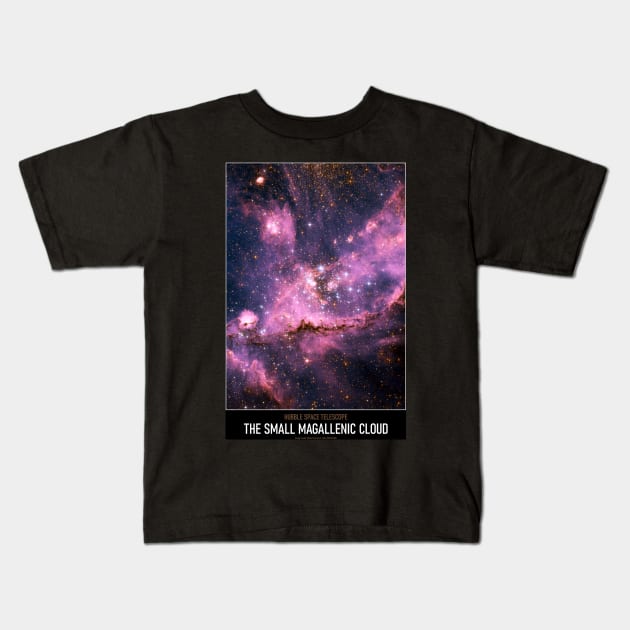 High Resolution Astronomy The Small Magallenic Cloud Kids T-Shirt by tiokvadrat